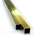 K&S Precision Metals Brass Tube 5/32-in W X 12-in L Square 8152